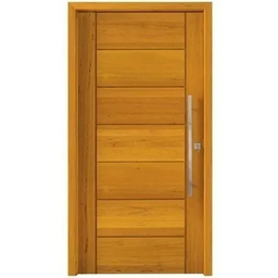 Kit de Porta Pivotante de Madeira Maciça Angelim 214x118 C/puxador e Fechadura - 2