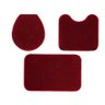Kit Jogo de Banheiro 3 Peças Vermelho Shaggy Ornare Sultan - 4