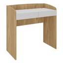 Ver imagem 1 de Mesa Escrivaninha 2 Gavetas 91 cm Olmo Branco Artany