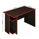 Ver imagem 4 de Mesa Gamer Vênus 2 Prateleiras Preto Fosco/Vermelho - Panorama Móveis