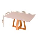 Ver imagem 2 de Mesa de Jantar Retangular 6 Lugares Freijó Off White Kiara Dj Móveis
