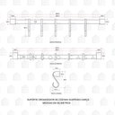 Ver imagem 5 de Suporte Organizador De Cozinha Suspenso Garça Pingoo.casa - Preto