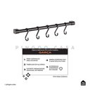 Ver imagem 2 de Suporte Organizador De Cozinha Suspenso Garça Pingoo.casa - Preto