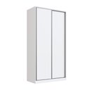 Ver imagem 1 de Guarda Roupa Branco 120x59,8x235cm 2 Portas de Correr 2005 Emovell