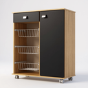 Ver imagem 4 de Fruteira Natasha com Rodinhas 1 Porta 1 Gav