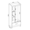 Ver imagem 3 de Guarda Roupa Infantil Prince Branco - Demóbile