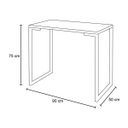 Ver imagem 6 de Kit Mesa para Computador Escrivaninha Porto Preto 90cm e Cadeira Eiffel Charles Eames Preto