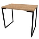 Ver imagem 2 de Kit Mesa para Computador Escrivaninha Porto Natura 90cm e Cadeira Eiffel Charles Eames Branco