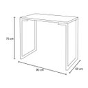 Ver imagem 6 de Kit Mesa para Computador Escrivaninha Porto Natura 90cm e Cadeira Eiffel Charles Eames Preto