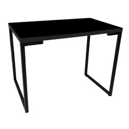 Kit Mesa para Computador Escrivaninha Porto Preto 120cm e Cadeira Eiffel Charles Eames Preto - 2