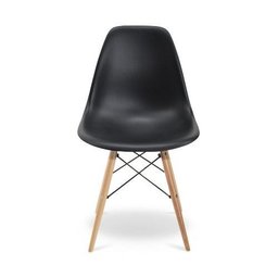 Kit Mesa para Computador Escrivaninha Porto Preto 120cm e Cadeira Eiffel Charles Eames Preto - 3
