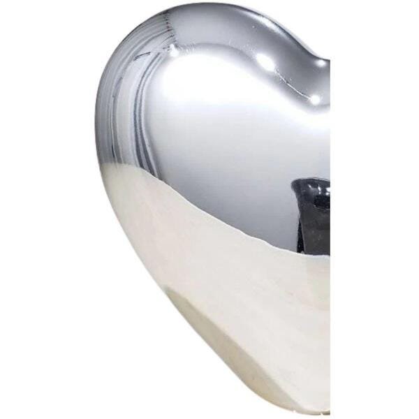 Coração Prata em Cerâmica 11,5cm - Mart - 3