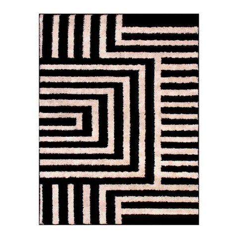 Tapete para Sala 1,00 x 1,50 Art Desenho 01 Preto Oasis