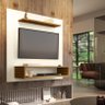 Painel para Tv 32 Polegadas 1 Prateleira Elegance Luxo- Off/freijo - 1