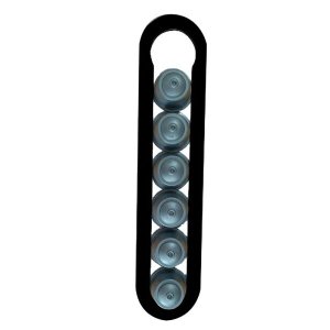 Porta Cápsula de Café Imantado Para Geladeira Preto D'Rossi
