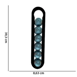 Porta Cápsula de Café Imantado Para Geladeira Preto D'Rossi - 2