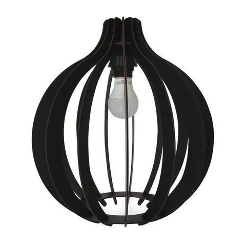 Lustre Pêndulo de Teto Luminária Pendente Preto D'Rossi