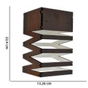 Ver imagem 2 de Lustre Pêndulo de Teto Caixa Retangular MDF Laminado Tabaco D'Rossi