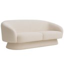 Ver imagem 1 de Sofá Orgânico 03 Lugares 180cm Liz Bouclé Off White - Nexta Casa