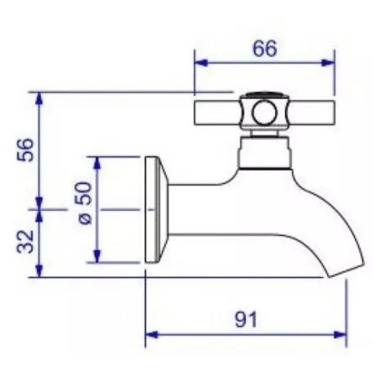 Torneira para Tanque Izy Cromado Deca - 1152.c37 - 3