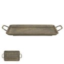 Ver imagem 1 de Bandeja Decorativa Dourado Antigo em Metal D'rossi 59 X 31,5 X 7,5 Cm