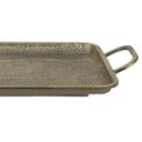 Ver imagem 3 de Bandeja Decorativa Dourado Antigo em Metal D'rossi 59 X 31,5 X 7,5 Cm