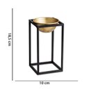 Ver imagem 7 de Kit 03 Cachepot Dourado Com Suporte Metálico Preto D'Rossi