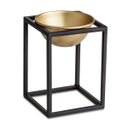 Ver imagem 3 de Kit 03 Cachepot Dourado Com Suporte Metálico Preto D'Rossi