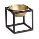 Ver imagem 2 de Kit 03 Cachepot Dourado Com Suporte Metálico Preto D'Rossi