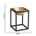 Ver imagem 6 de Kit 03 Cachepot Dourado Com Suporte Metálico Preto D'Rossi