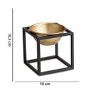 Ver imagem 5 de Kit 03 Cachepot Dourado Com Suporte Metálico Preto D'Rossi