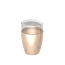 Ver imagem 1 de Porta Algodão e Cotonete para Banheiro Essence Cor Bege Durín