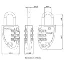 Ver imagem 5 de Cadeado Segredo Cs23 30mm Prata Papaiz
