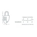 Ver imagem 4 de Cadeado Segredo Cs23 30mm Prata Papaiz