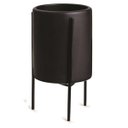 Ver imagem 4 de Kit 03 Cachepot Preto com Suporte Metálico D'rossi
