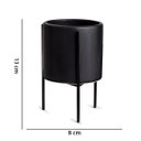 Ver imagem 6 de Kit 03 Cachepot Preto com Suporte Metálico D'rossi
