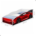 Ver imagem 2 de Cama Solteiro Carro Vermelho Sports