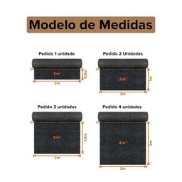 Carpete para Forração Forro Chão Festa M2 Ecotex Grafite - 2