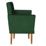 Kit 05 Poltrona Nina Capitone Decorativa Para Sala de Estar Recepção Suede Verde -Open Decor - 5
