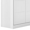 Ver imagem 5 de Jogo de Quarto Infantil Guarda Roupa 2 Portas e Cômoda 4 Gavetas Lua P04 Branco - Mpozenato