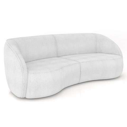 Sofá 3 Lugares 240cm Orgânico Zion M22 Linho Branco - Mpozenato