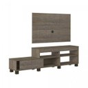 Ver imagem 3 de Sala de Estar Completa com Rack, Painel, Mesa de Centro e Mesa Lateral