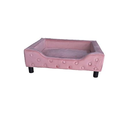 Caminha Cama Para Cachorro Pet Luxo Com Pés - Rosa