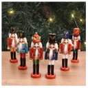 Ver imagem 4 de Enfeite para Árvore Natal Soldado Quebra Nozes 12cm 6 Peças
