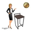 Ver imagem 5 de Conjunto 02 Banquetas Pietra Suede Marrom Base Preto D'Rossi