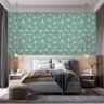 Papel de Parede Sala Verde-Água Pirâmide Auto Colante 6m - 2