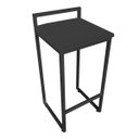 Ver imagem 1 de Banqueta Pietra Suede Base Preto D'Rossi - Preto