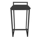Ver imagem 3 de Banqueta Pietra Suede Base Preto D'Rossi - Preto