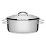 panela caçarola baixa com tampa 20 cm inox tramontina premium - 1