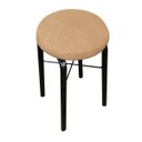Ver imagem 2 de Kit 2 Puffs Manu Suede D'rossi - Caramelo Sisal